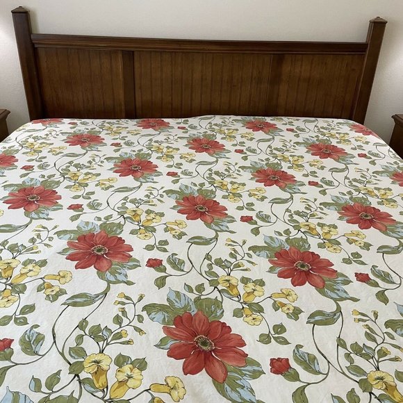 Pottery Barn Other - Pottery Barn Sophia Duvet Cover KING SIZE Red Dahl